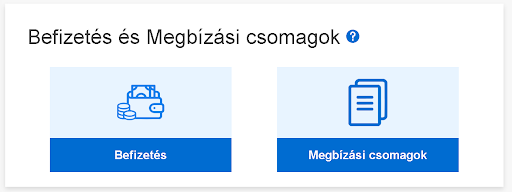 Befizetés gomb